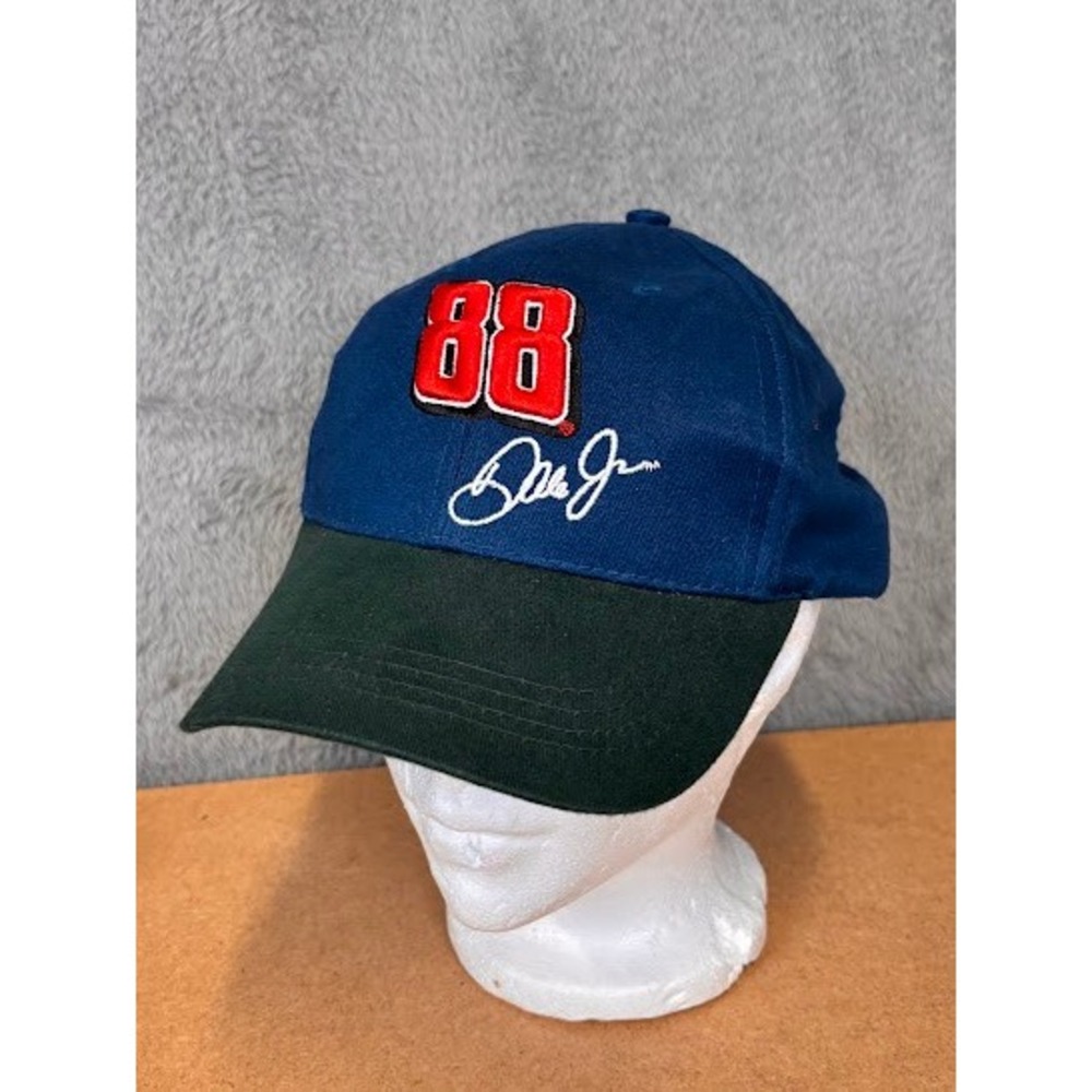 Dale Earnhardt Jr 88 NASCAR Hat Navy‎ Blue Green Adjustable Baseball Cap Racing